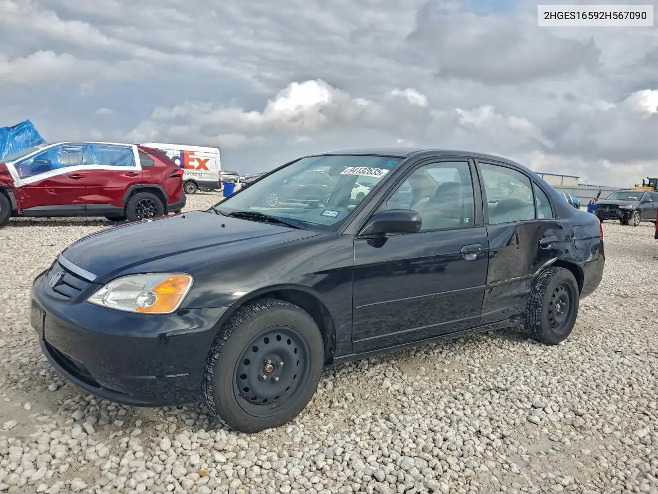 2HGES16592H567090 2002 Honda Civic Lx