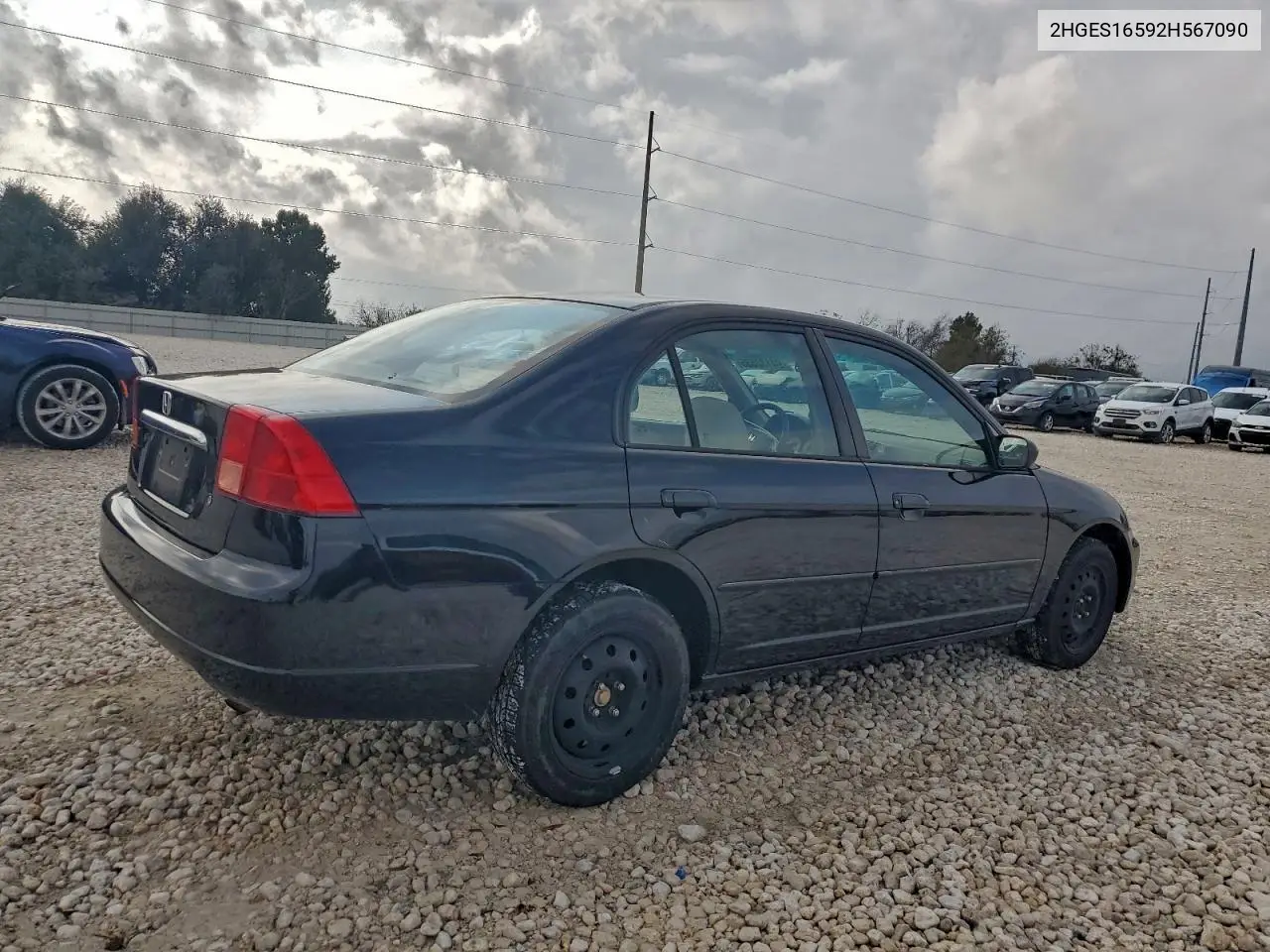 2HGES16592H567090 2002 Honda Civic Lx