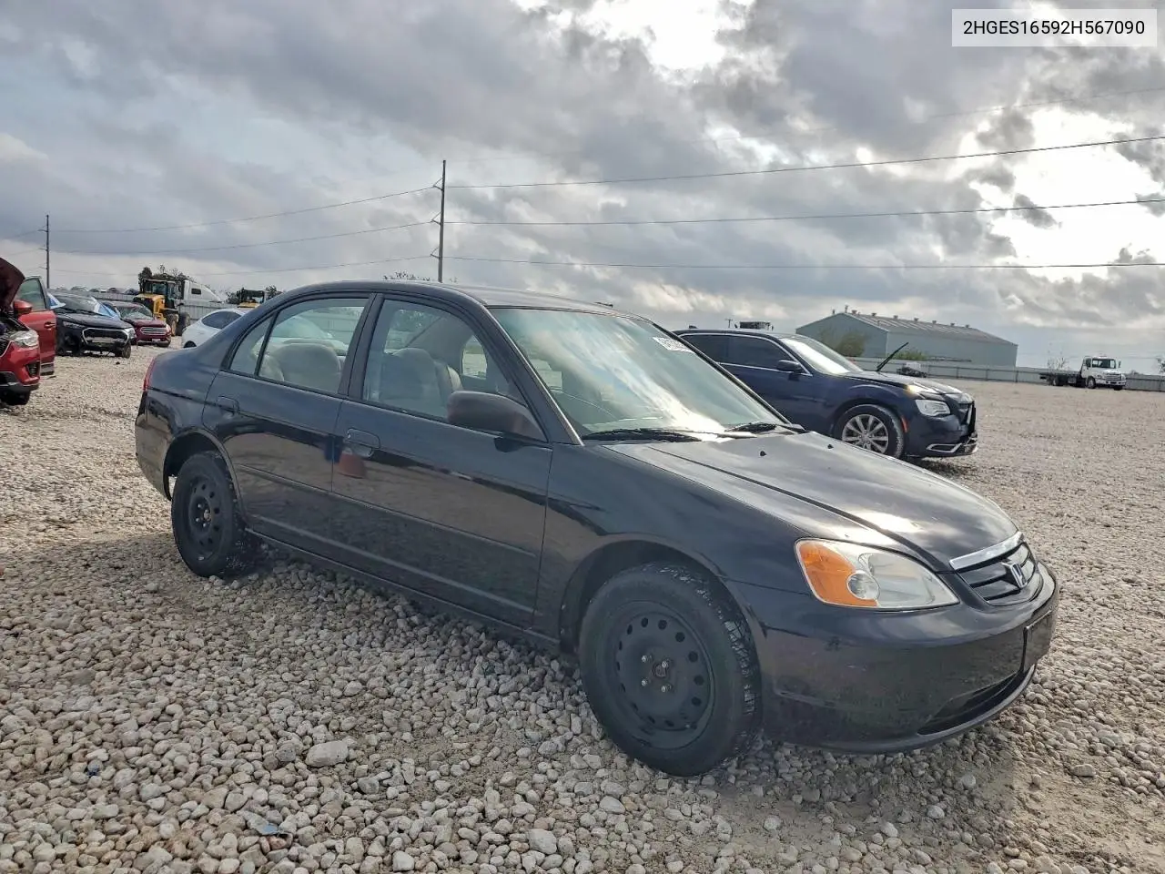 2HGES16592H567090 2002 Honda Civic Lx