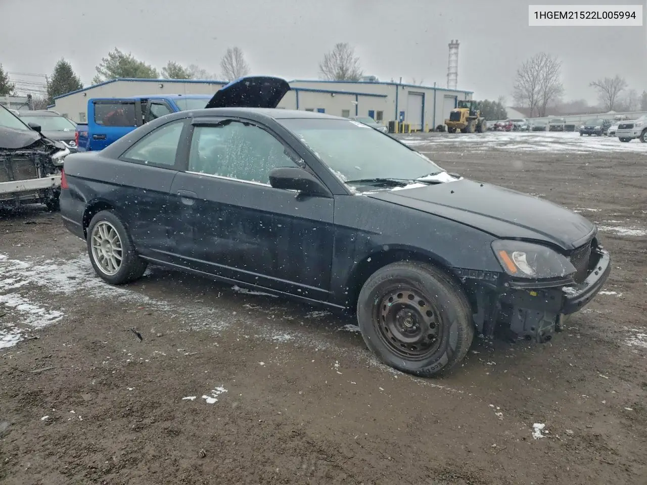 1HGEM21522L005994 2002 Honda Civic Lx