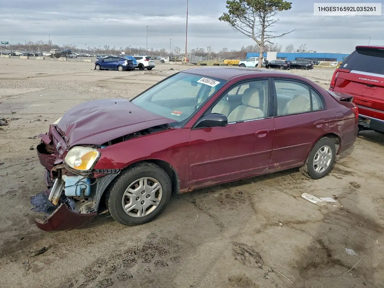 1HGES16592L035261 2002 Honda Civic Lx