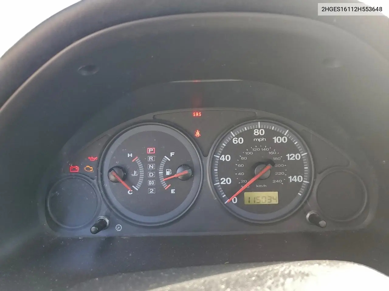 2HGES16112H553648 2002 Honda Civic Dx