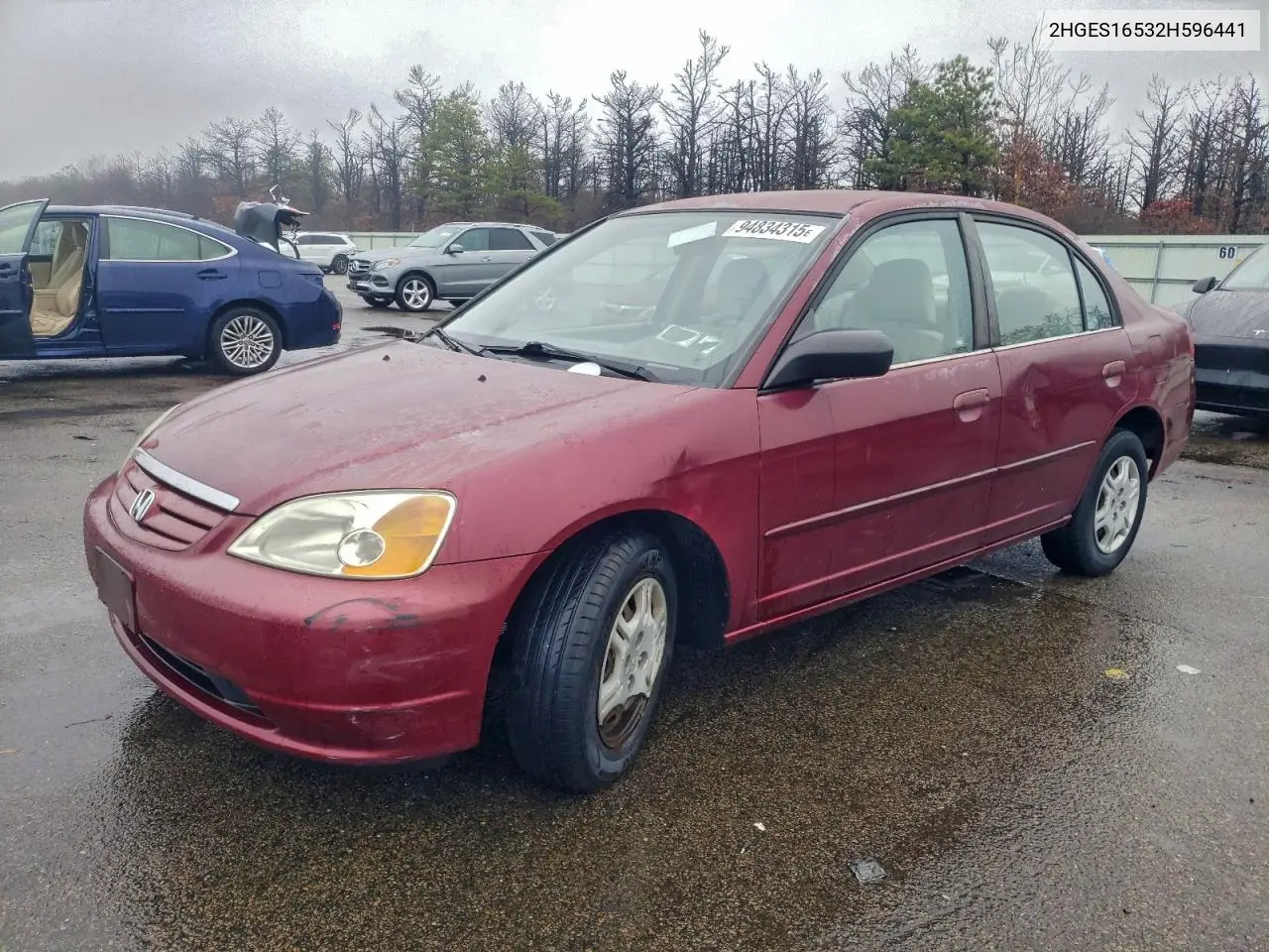 2HGES16532H596441 2002 Honda Civic Lx