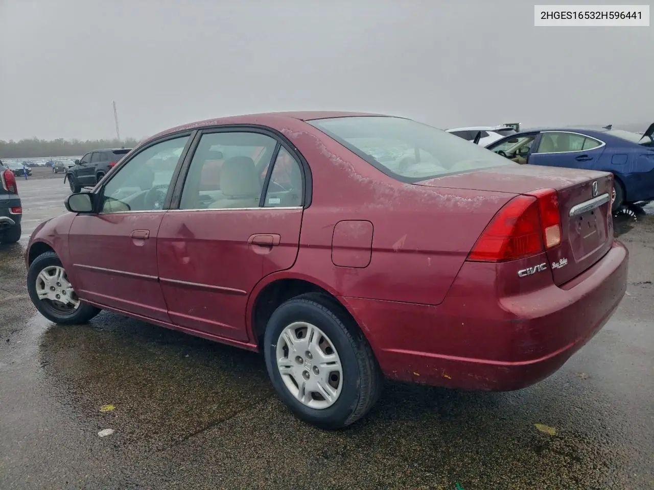 2HGES16532H596441 2002 Honda Civic Lx