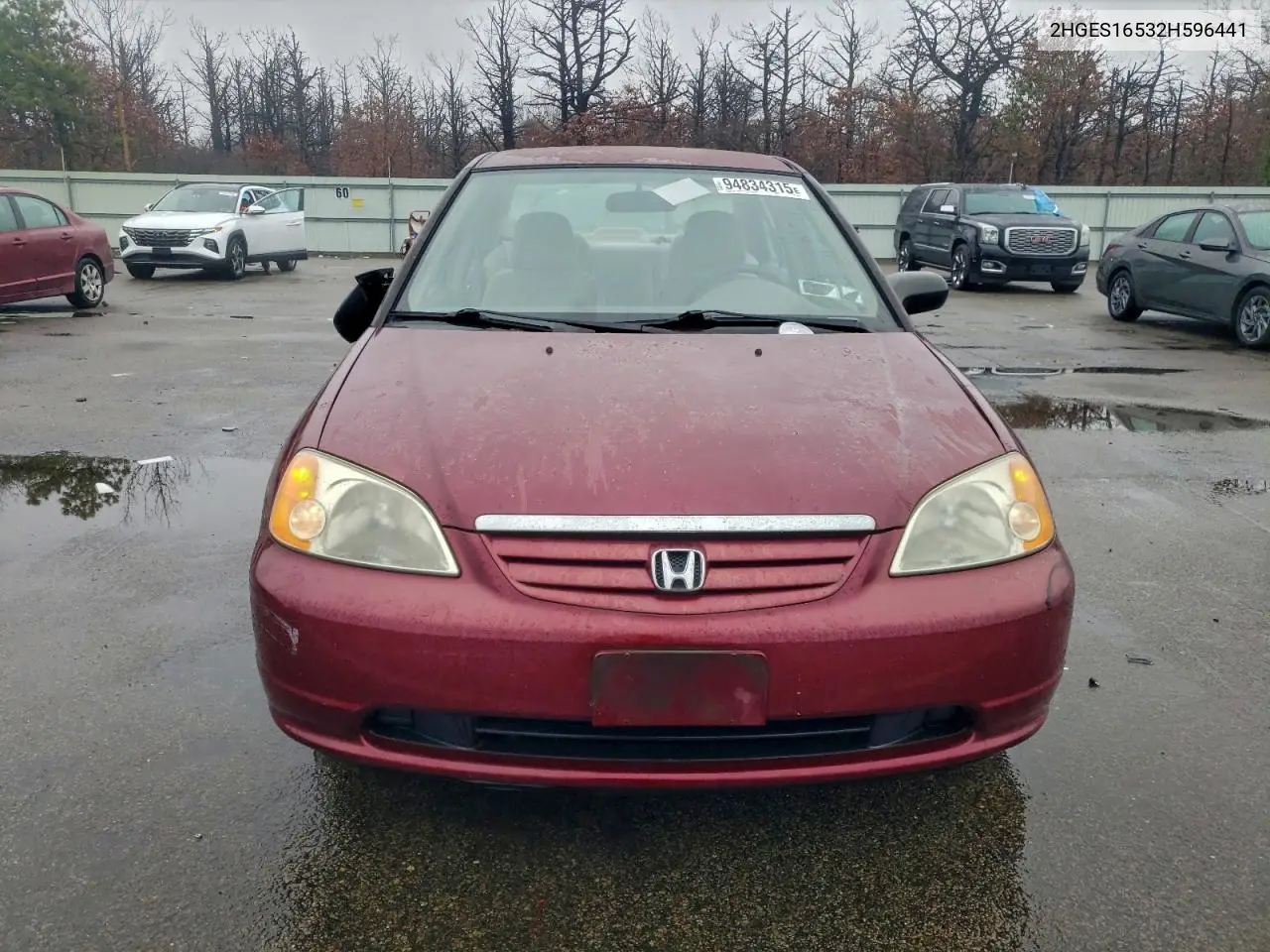 2HGES16532H596441 2002 Honda Civic Lx