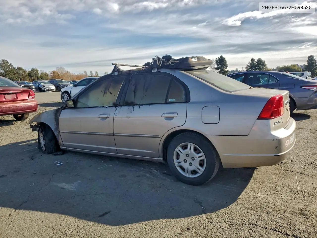 2HGES16672H598525 2002 Honda Civic Lx