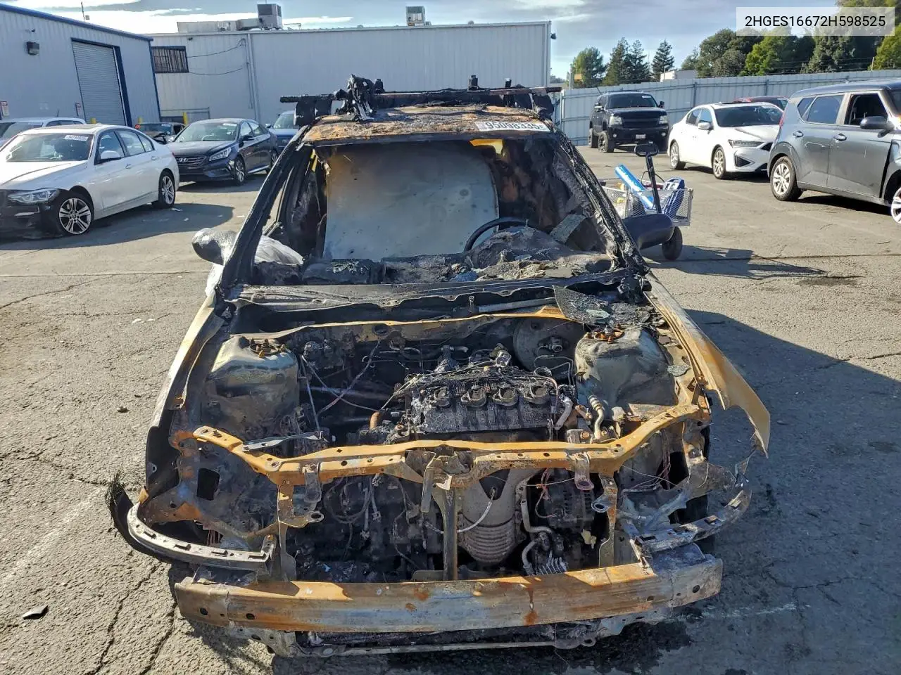 2HGES16672H598525 2002 Honda Civic Lx