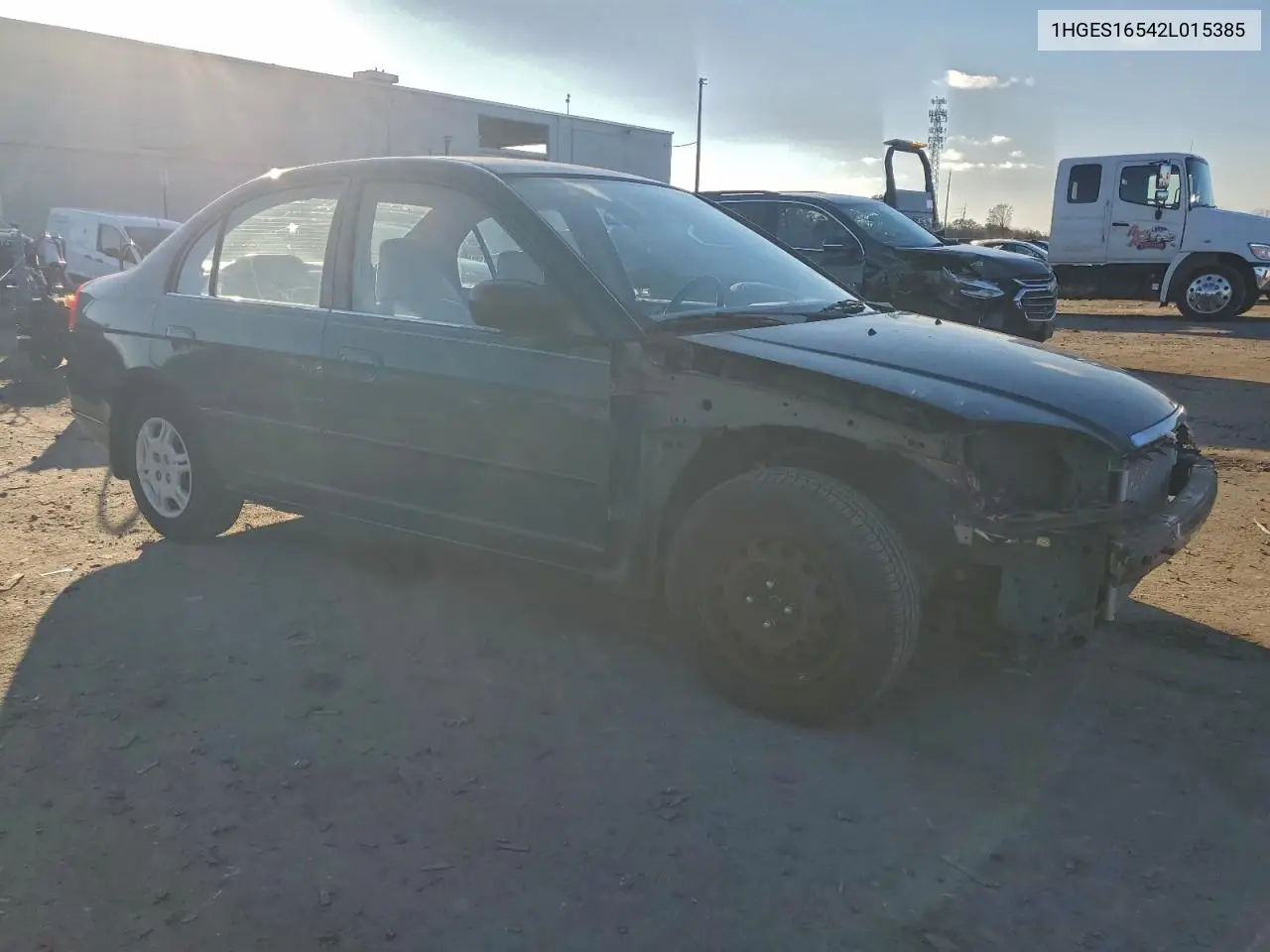 1HGES16542L015385 2002 Honda Civic Lx
