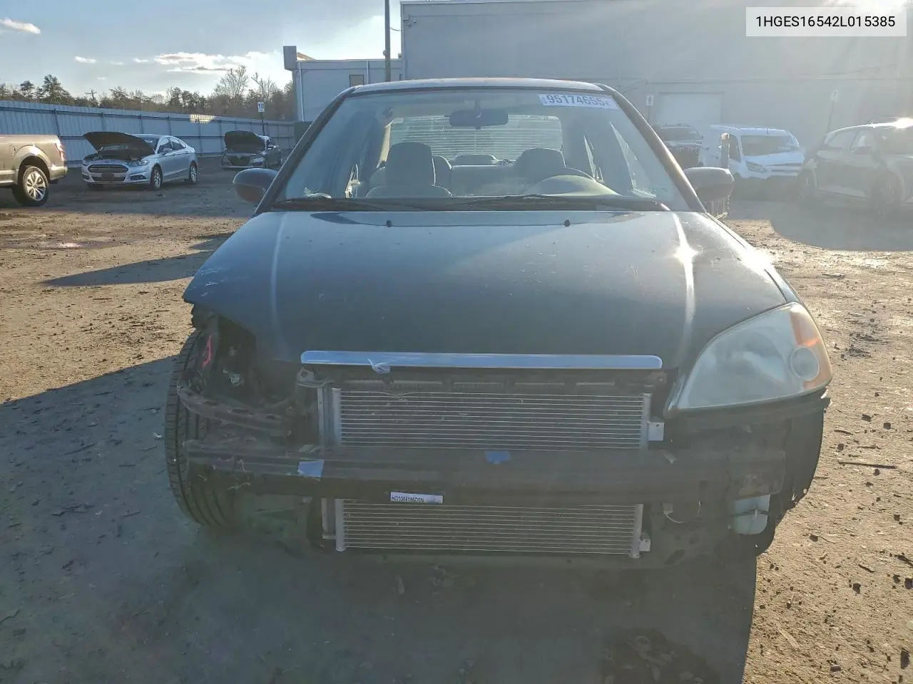 1HGES16542L015385 2002 Honda Civic Lx