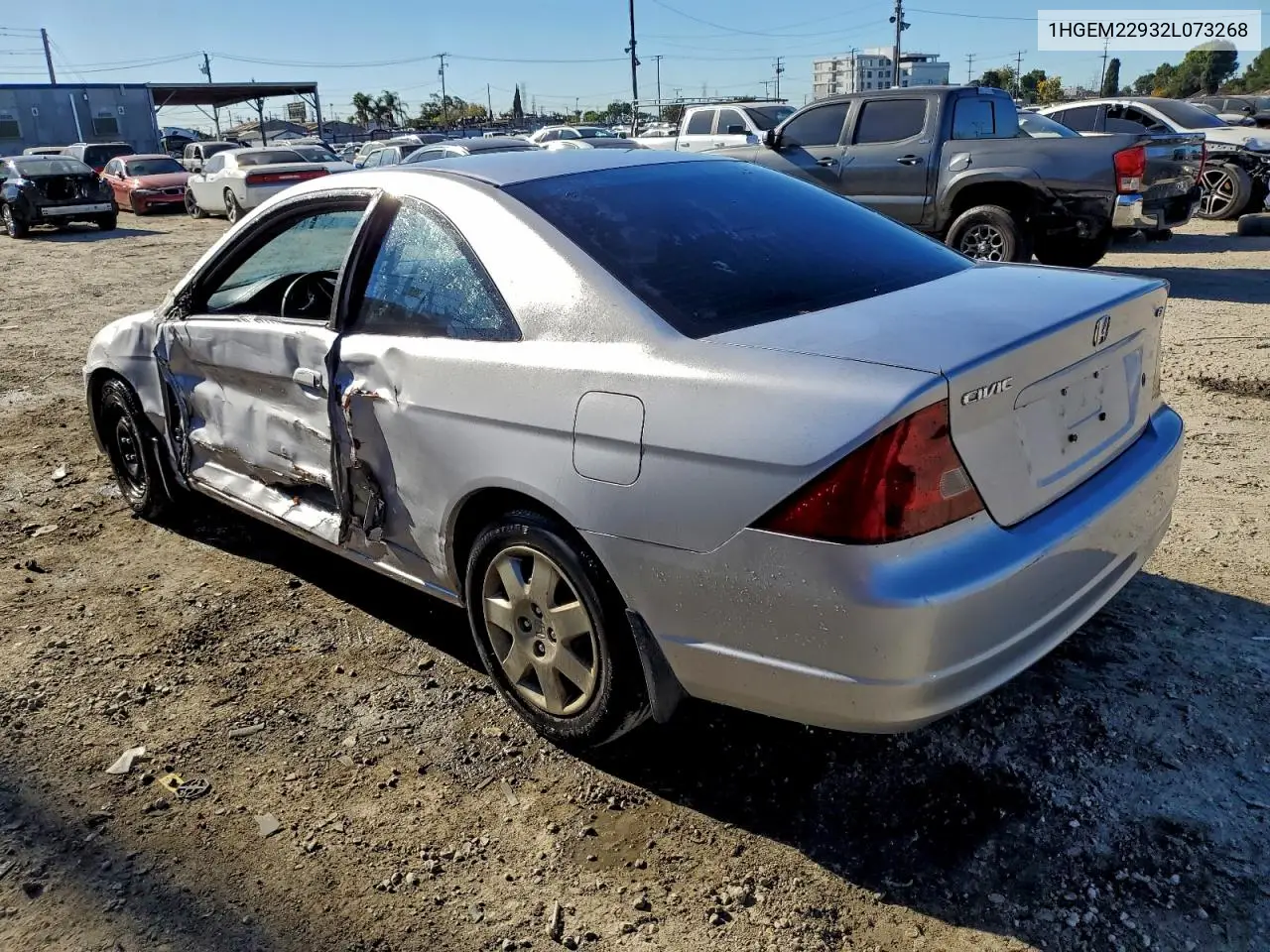 1HGEM22932L073268 2002 Honda Civic Ex