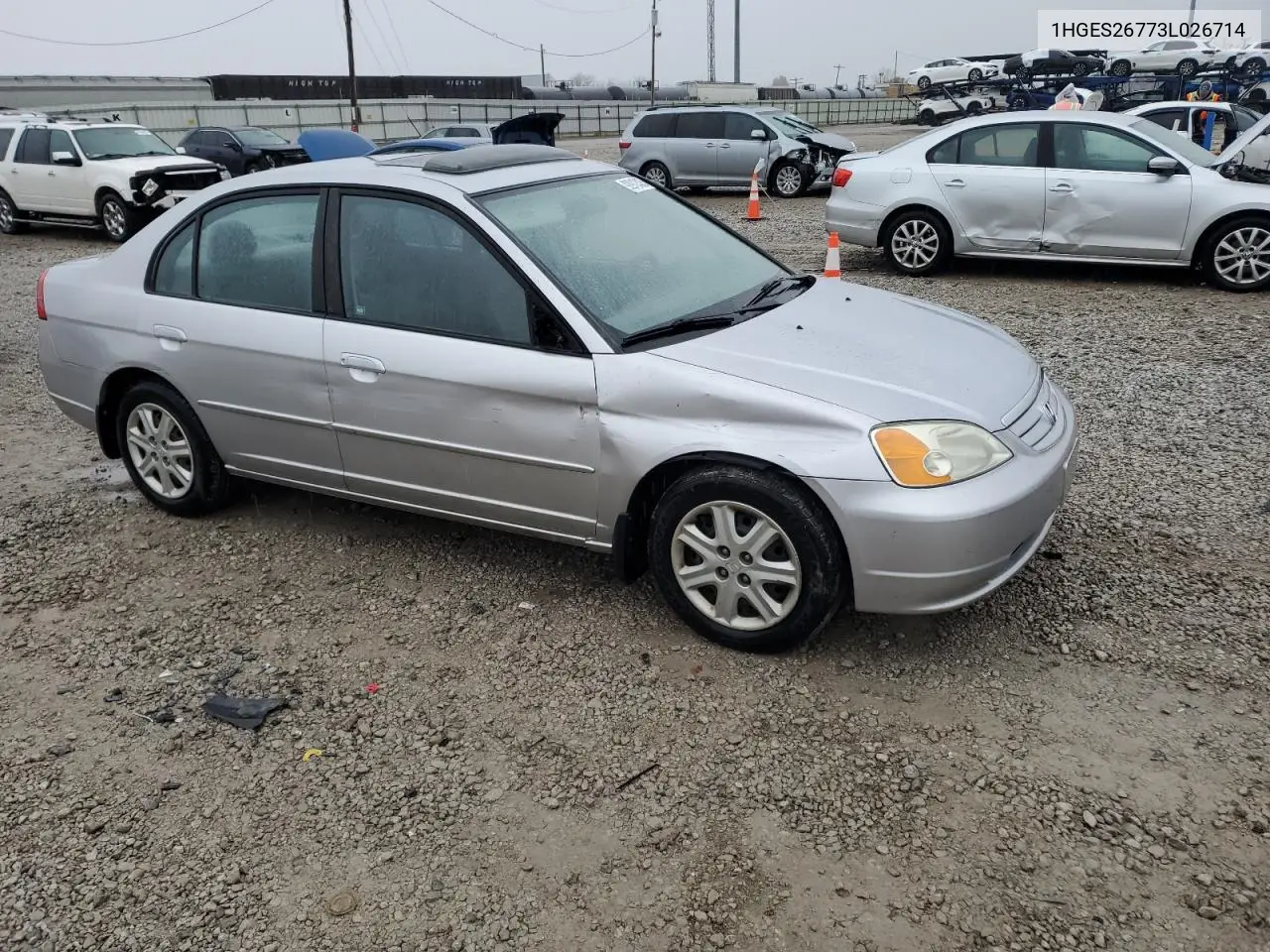 1HGES26773L026714 2003 Honda Civic Ex