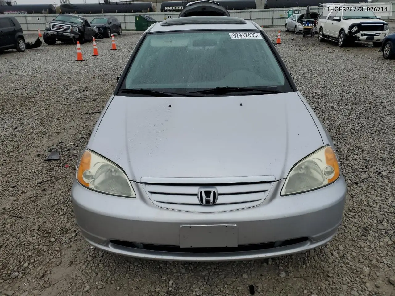 1HGES26773L026714 2003 Honda Civic Ex