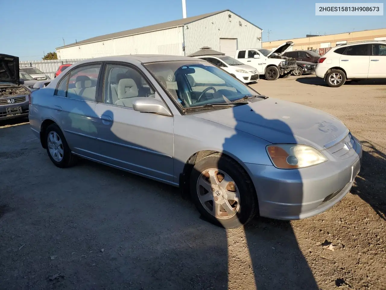 2HGES15813H908673 2003 Honda Civic Lx