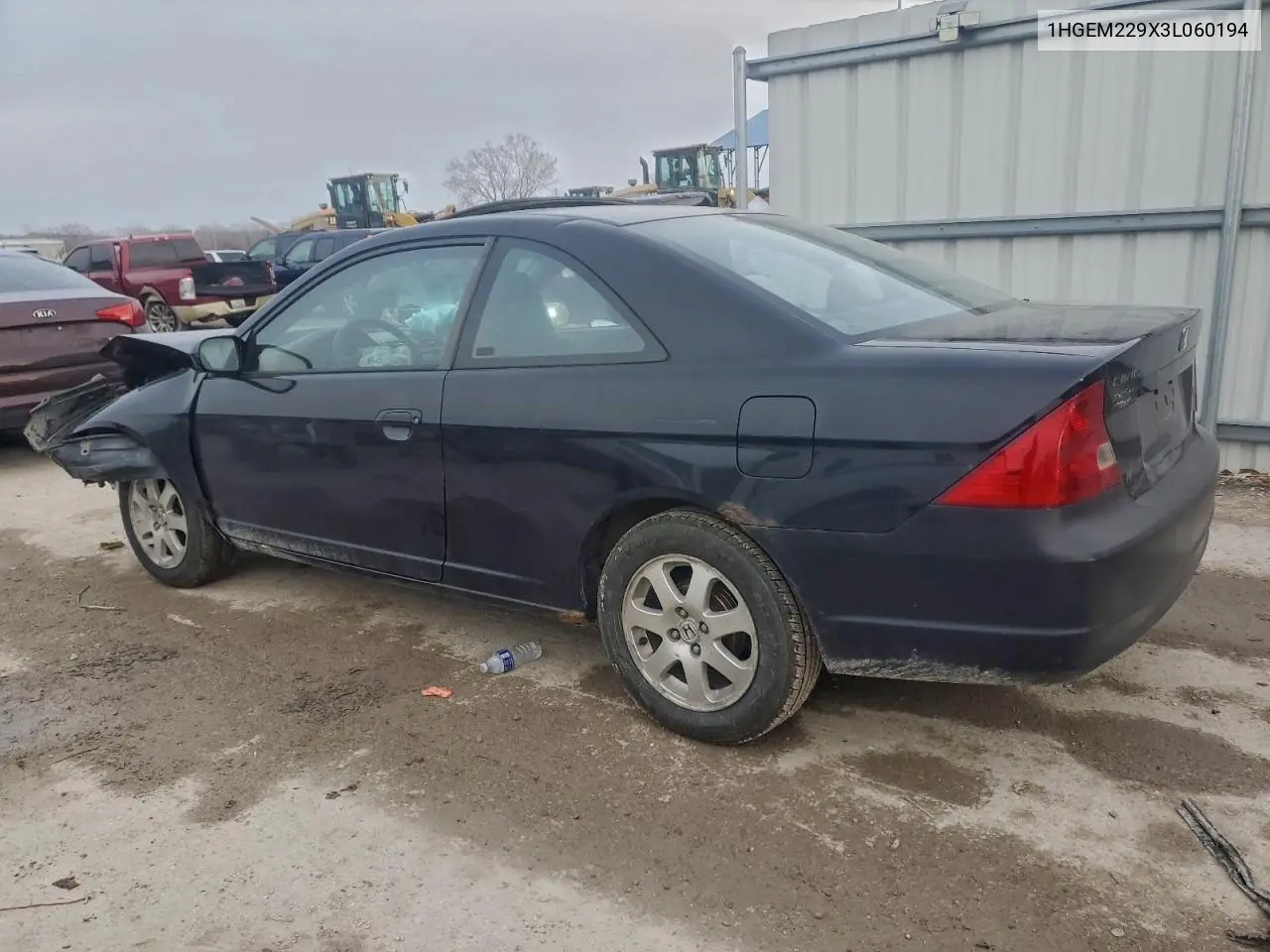 1HGEM229X3L060194 2003 Honda Civic Ex