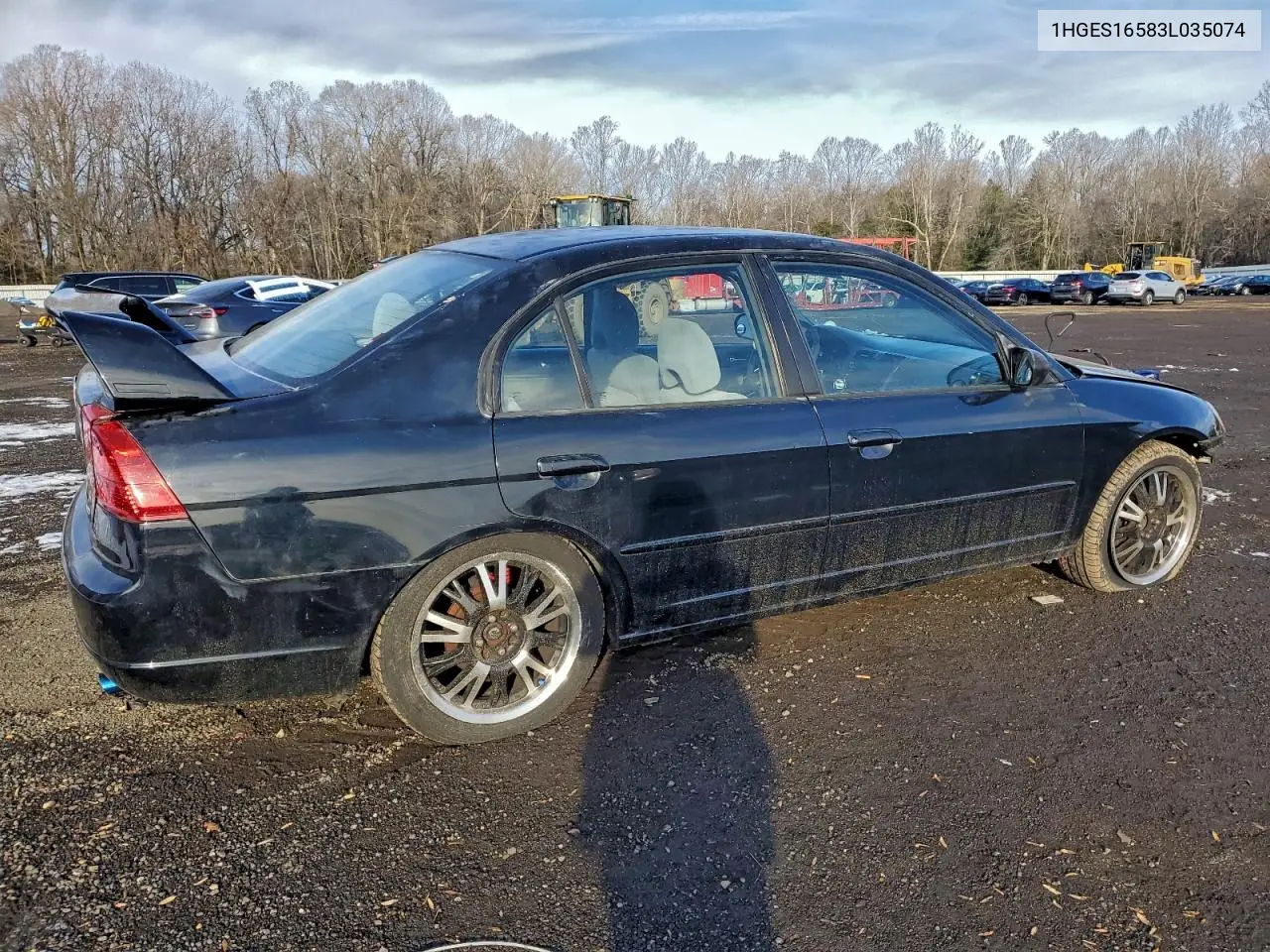 1HGES16583L035074 2003 Honda Civic Lx