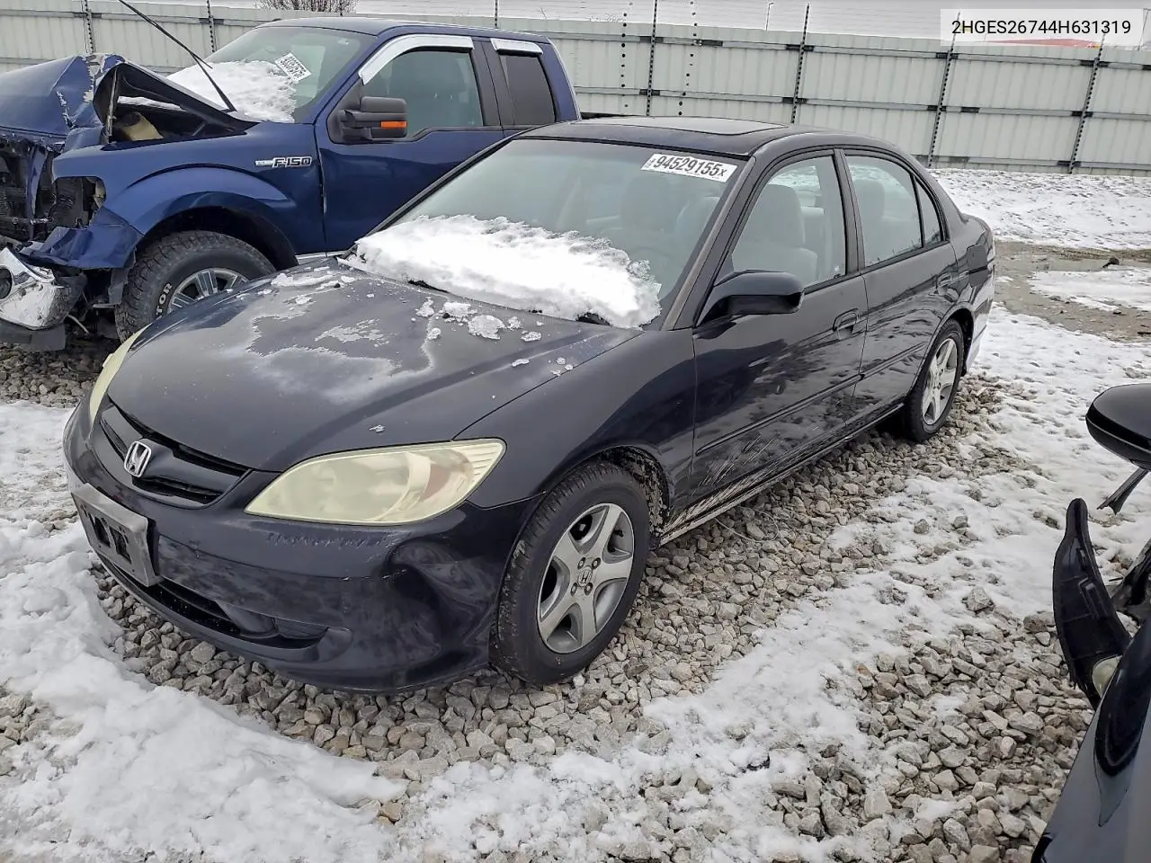 2HGES26744H631319 2004 Honda Civic Ex
