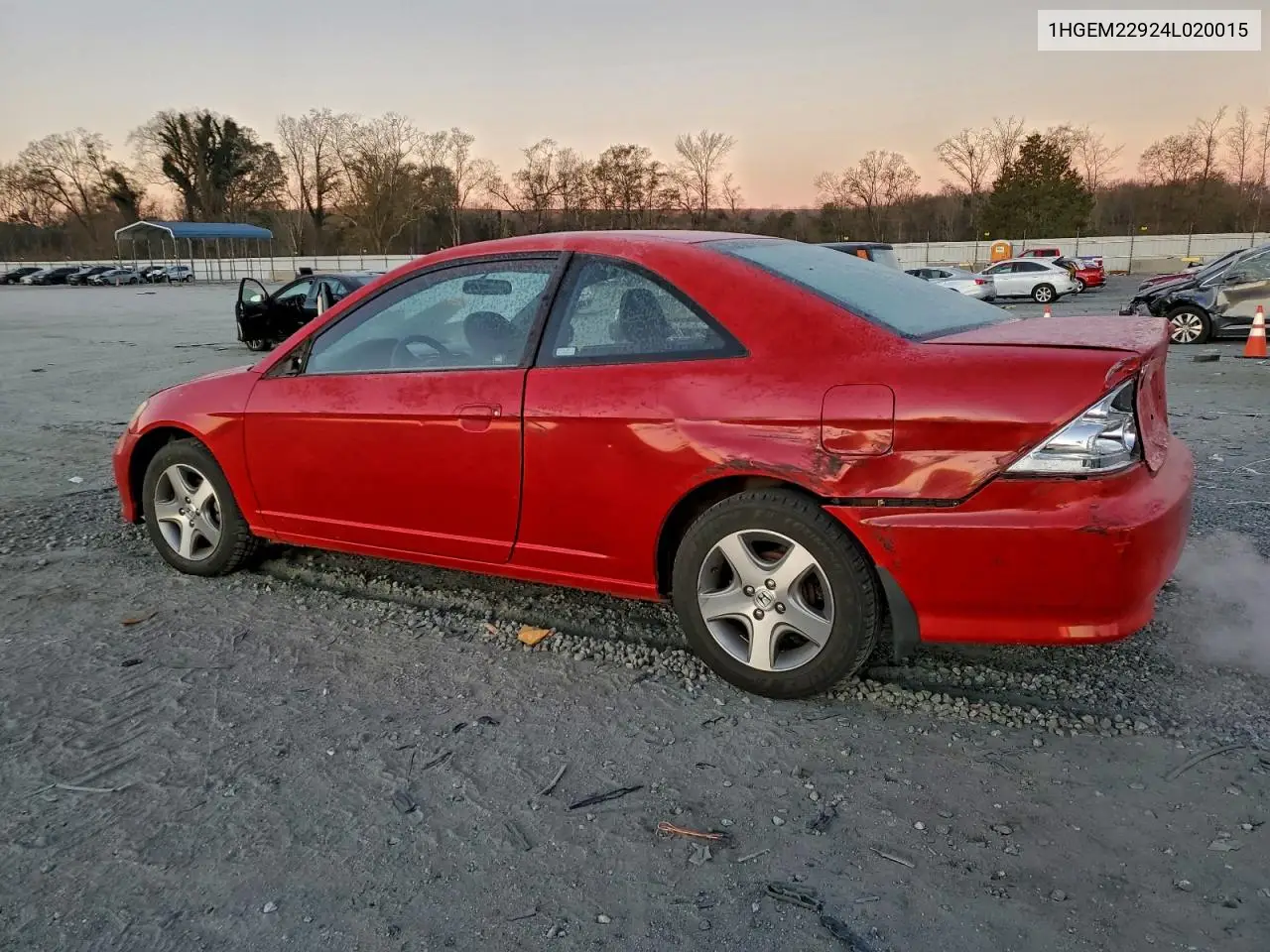 1HGEM22924L020015 2004 Honda Civic Ex