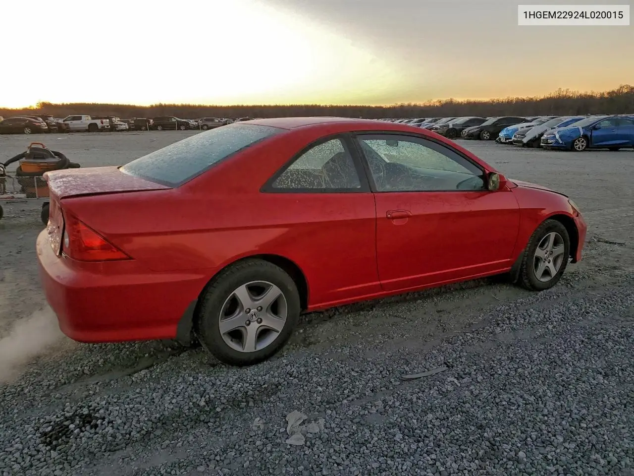 1HGEM22924L020015 2004 Honda Civic Ex