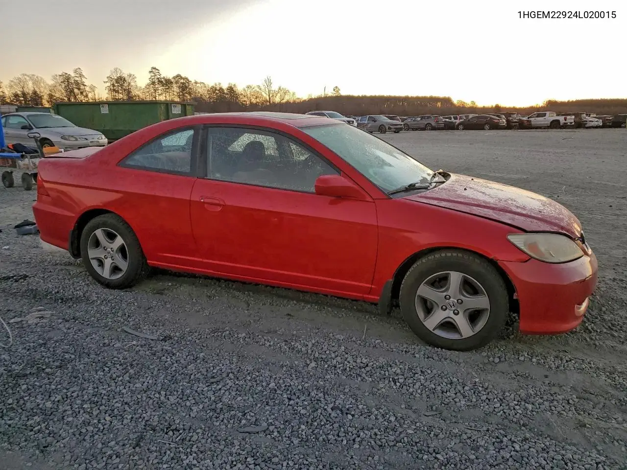 1HGEM22924L020015 2004 Honda Civic Ex