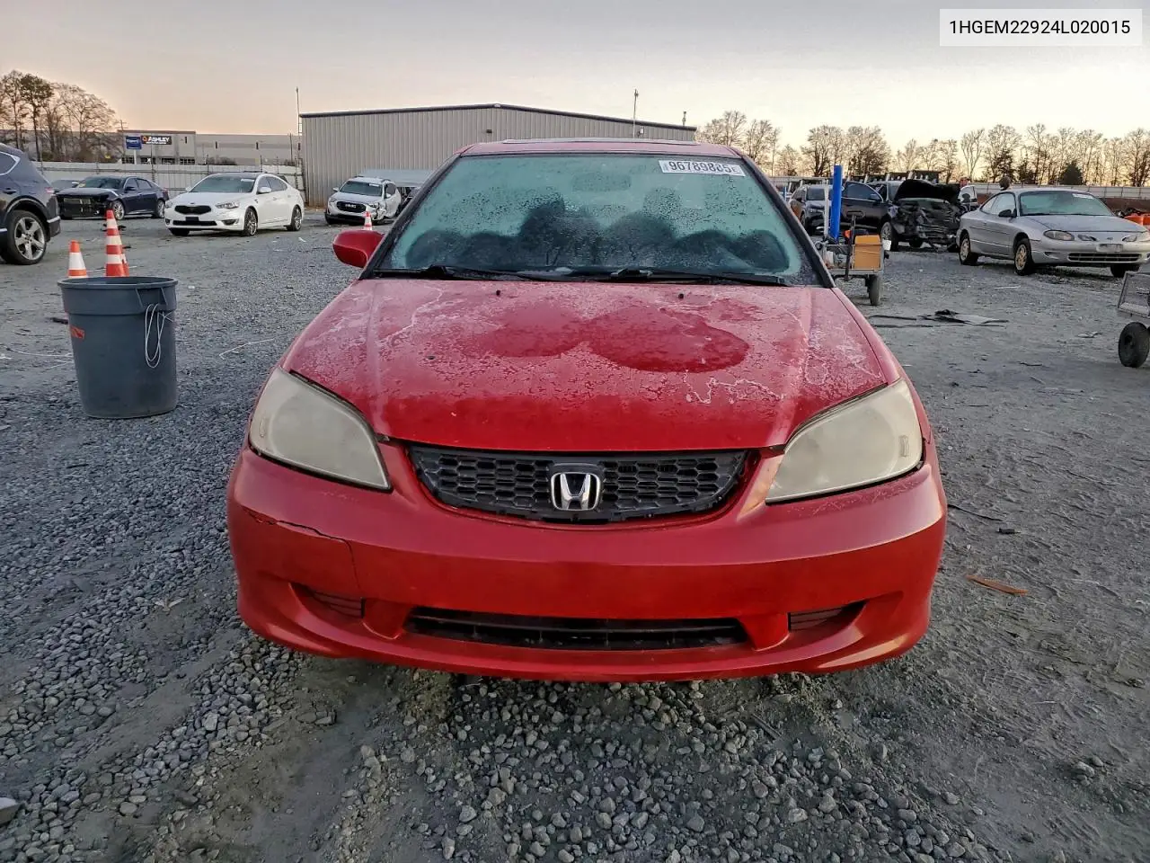 1HGEM22924L020015 2004 Honda Civic Ex