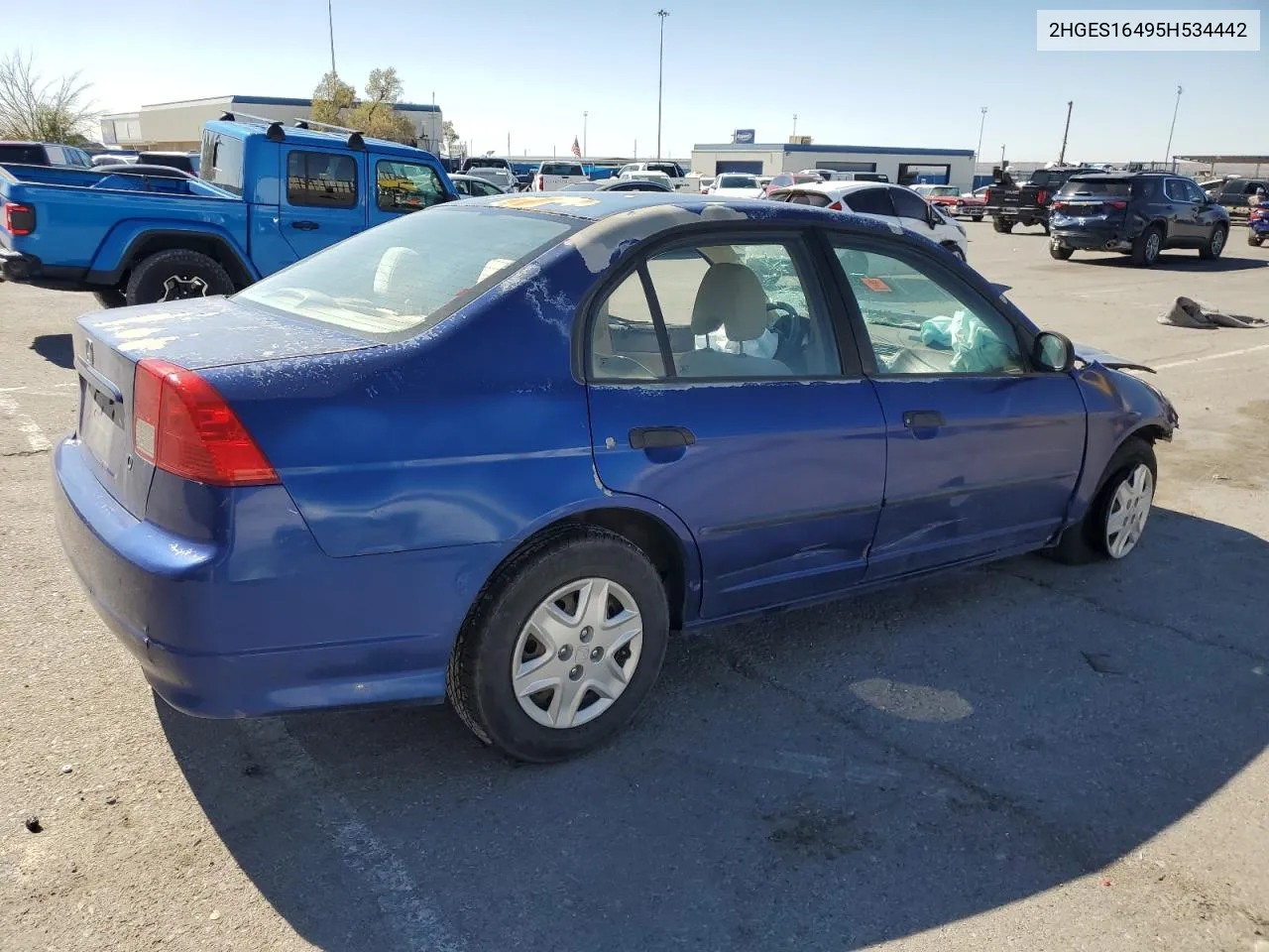 2HGES16495H534442 2005 Honda Civic Dx