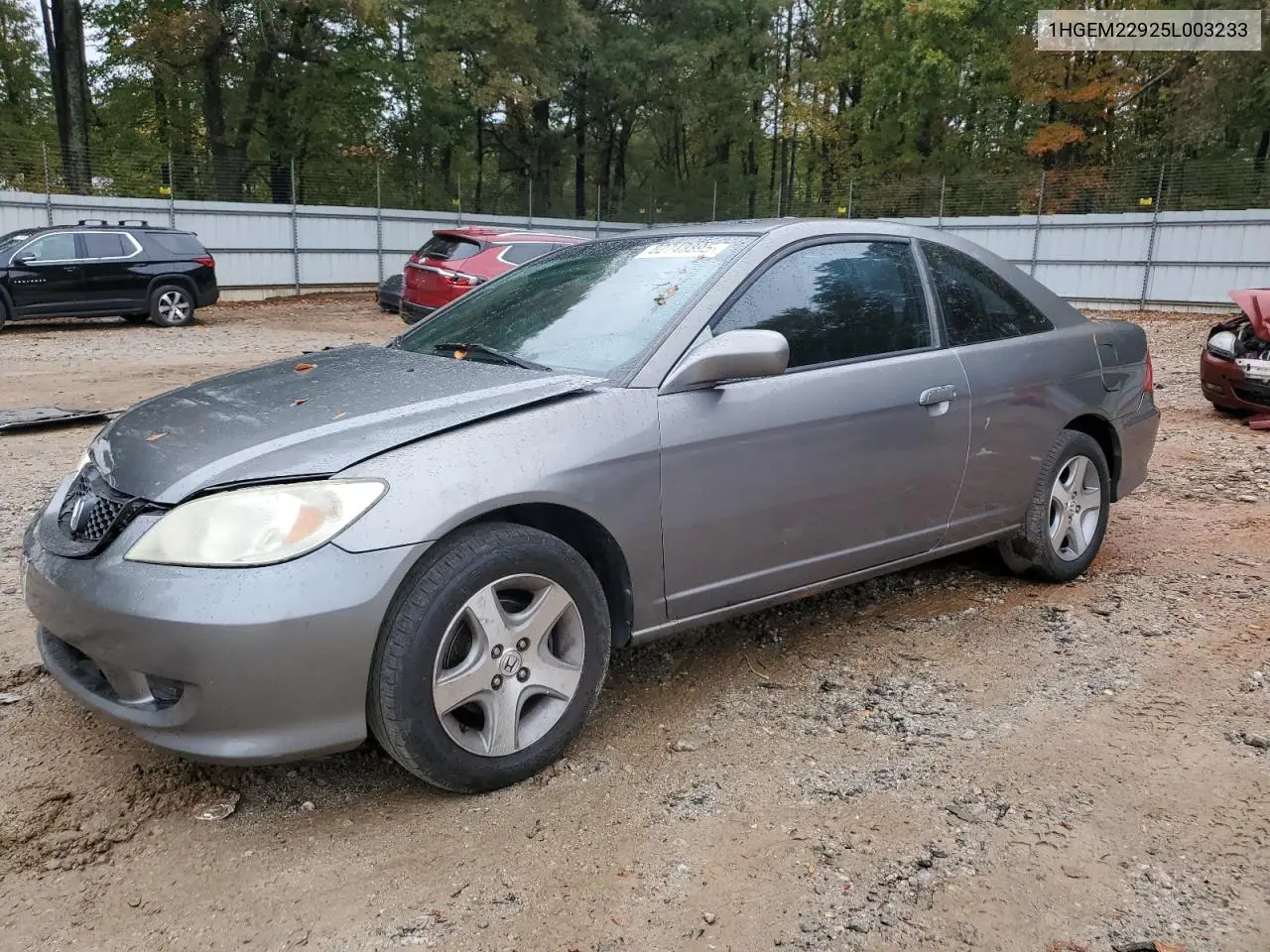 1HGEM22925L003233 2005 Honda Civic Ex