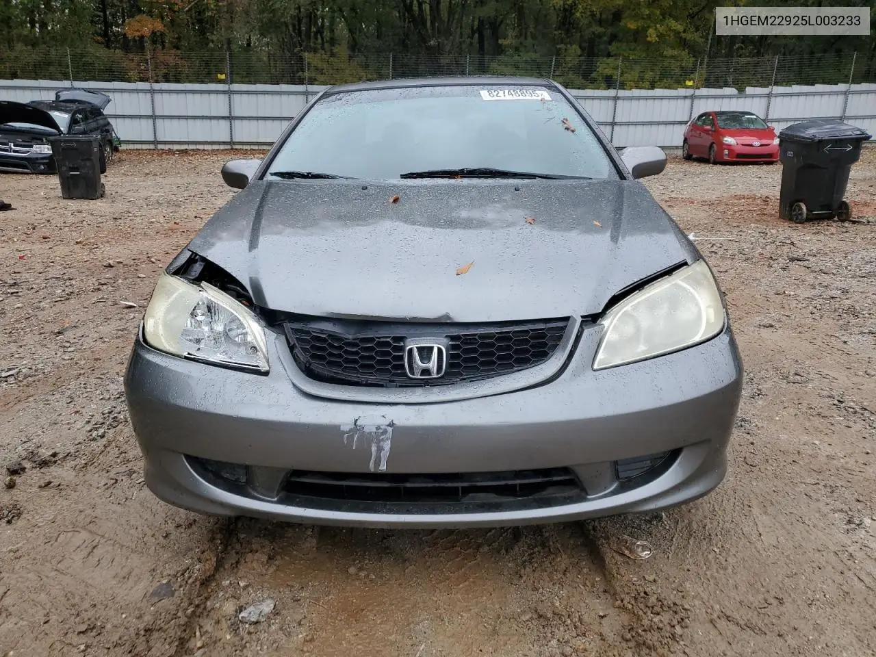 1HGEM22925L003233 2005 Honda Civic Ex