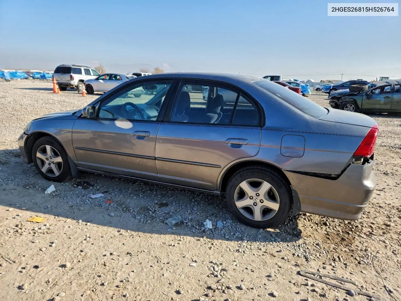 2HGES26815H526764 2005 Honda Civic Ex