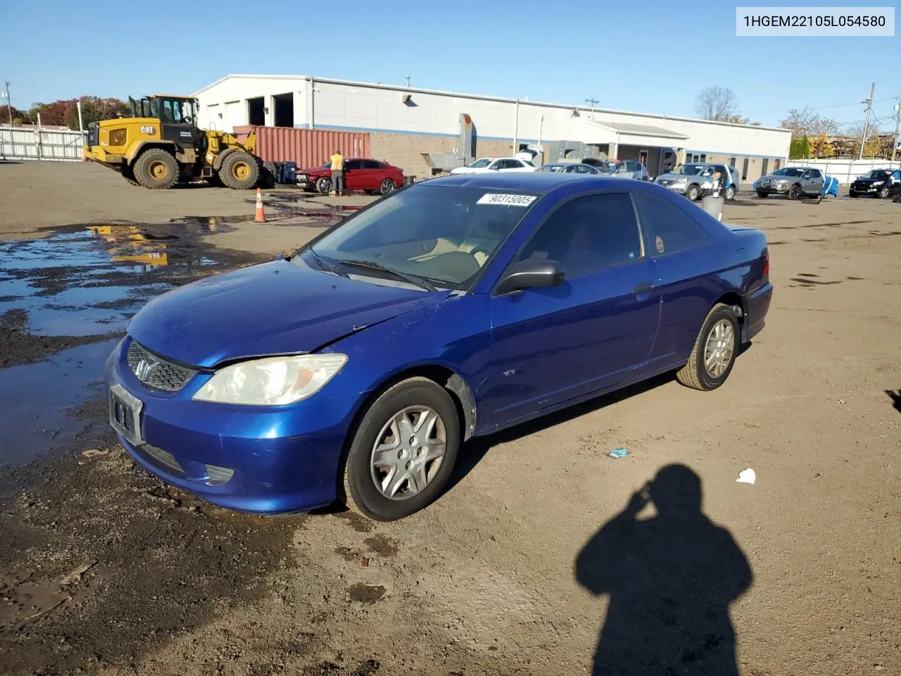 1HGEM22105L054580 2005 Honda Civic Dx Vp
