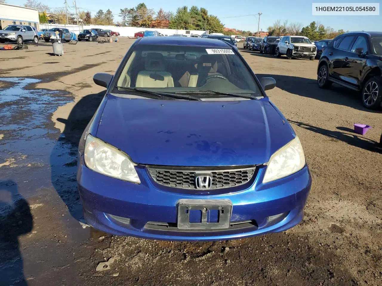 1HGEM22105L054580 2005 Honda Civic Dx Vp