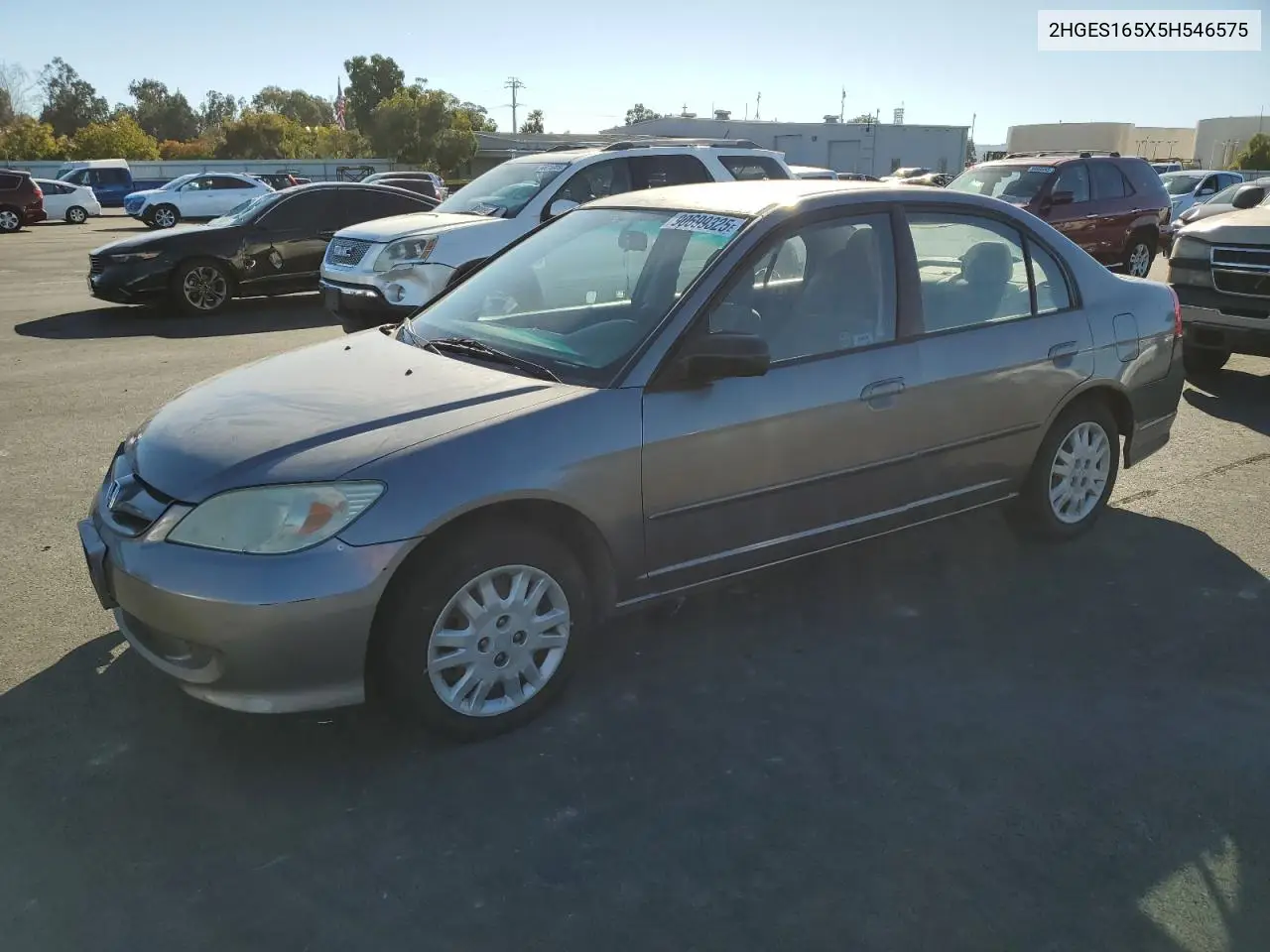 2HGES165X5H546575 2005 Honda Civic Lx