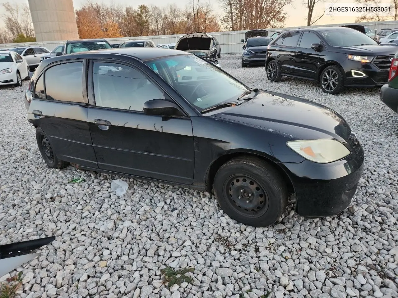 2HGES16325H553051 2005 Honda Civic Dx Vp