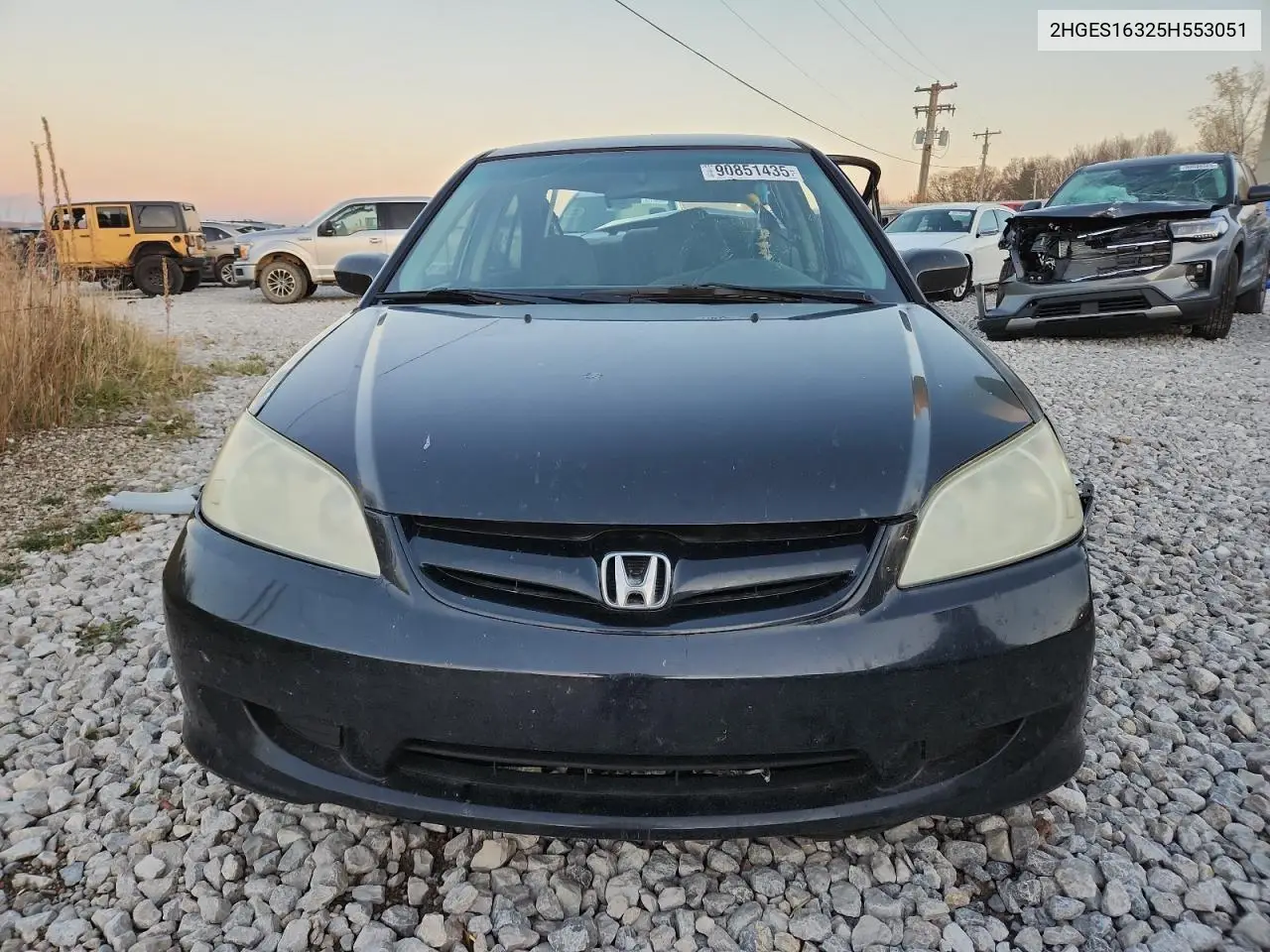 2HGES16325H553051 2005 Honda Civic Dx Vp