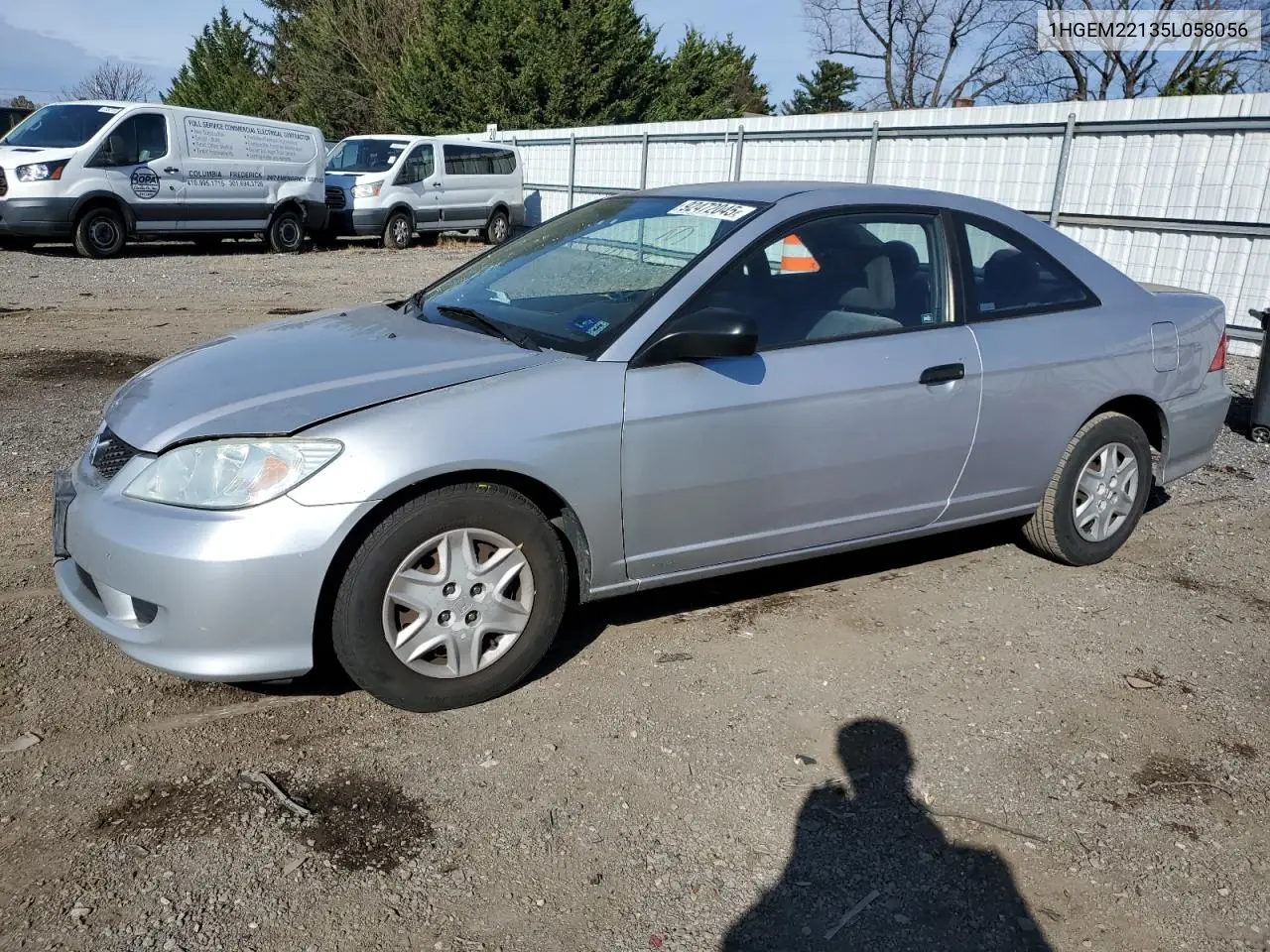 1HGEM22135L058056 2005 Honda Civic Dx Vp