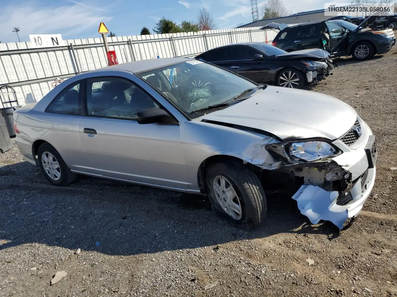 1HGEM22135L058056 2005 Honda Civic Dx Vp