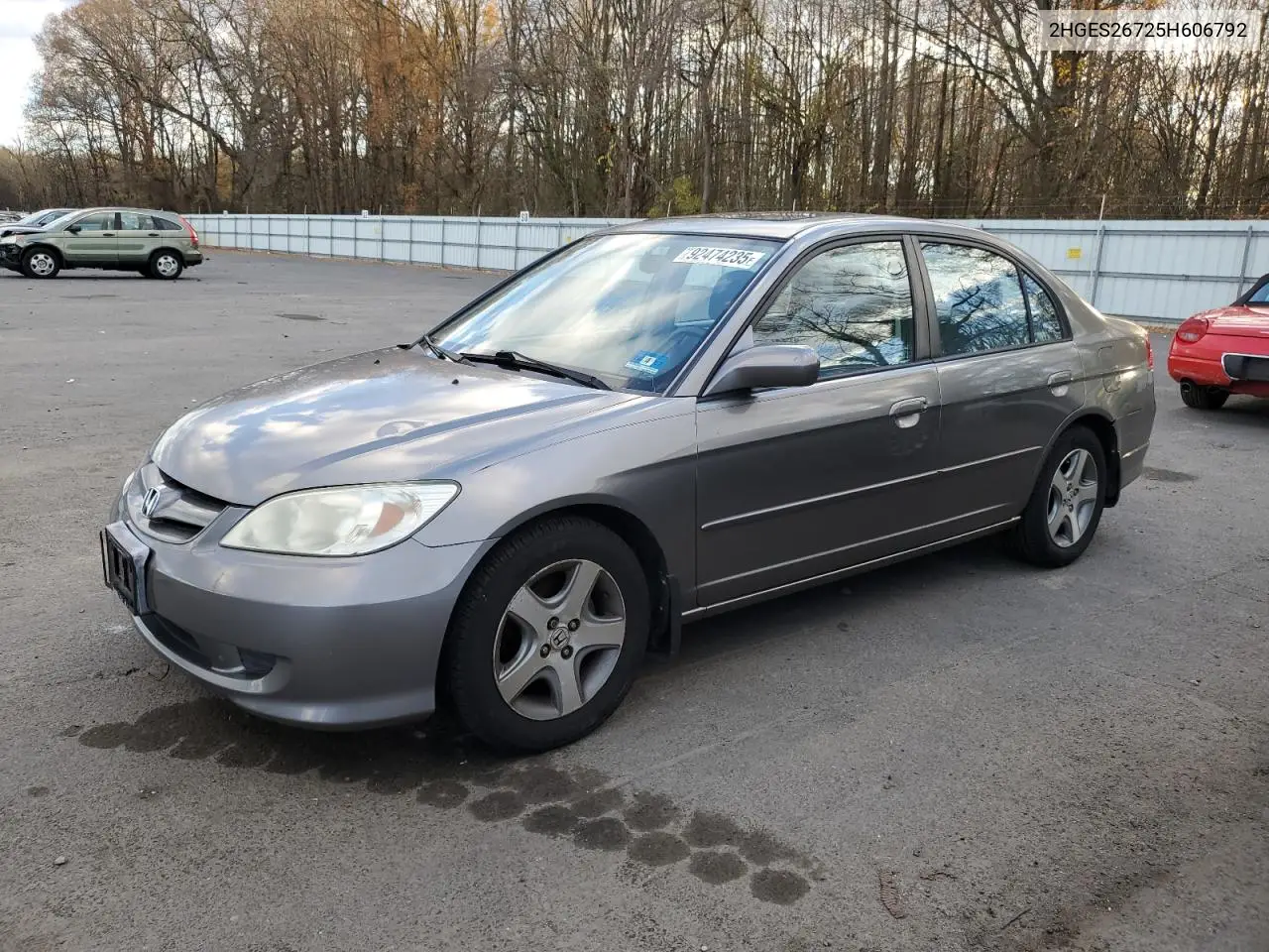 2HGES26725H606792 2005 Honda Civic Ex