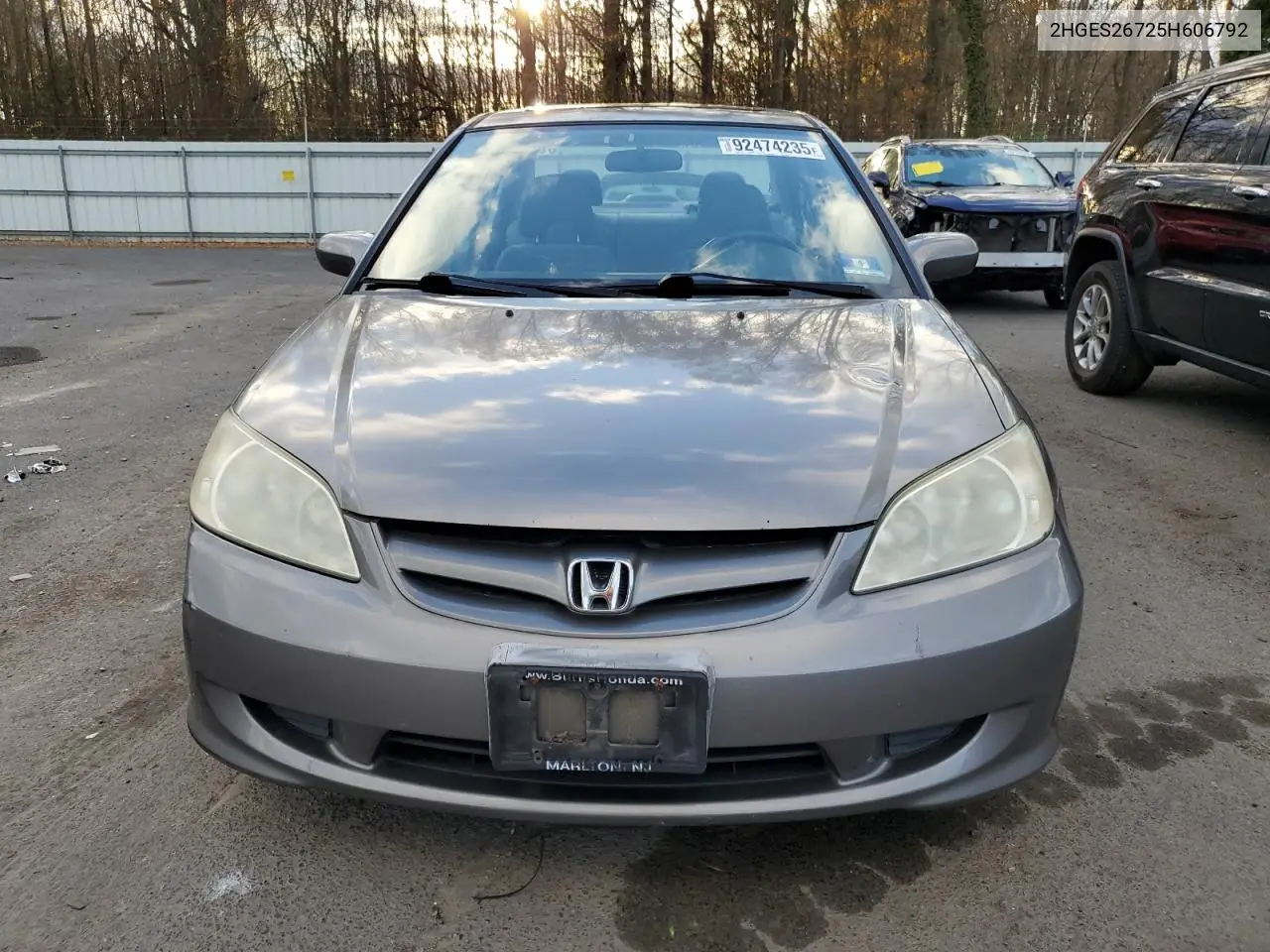 2HGES26725H606792 2005 Honda Civic Ex
