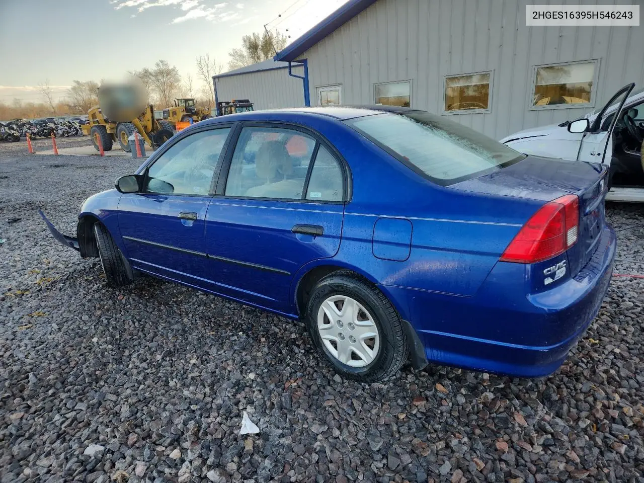 2HGES16395H546243 2005 Honda Civic Dx Vp