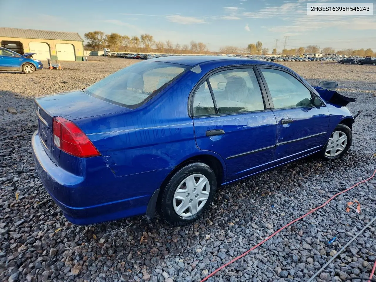 2HGES16395H546243 2005 Honda Civic Dx Vp