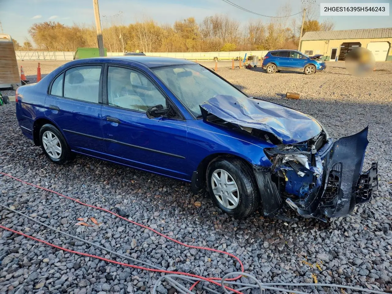 2HGES16395H546243 2005 Honda Civic Dx Vp