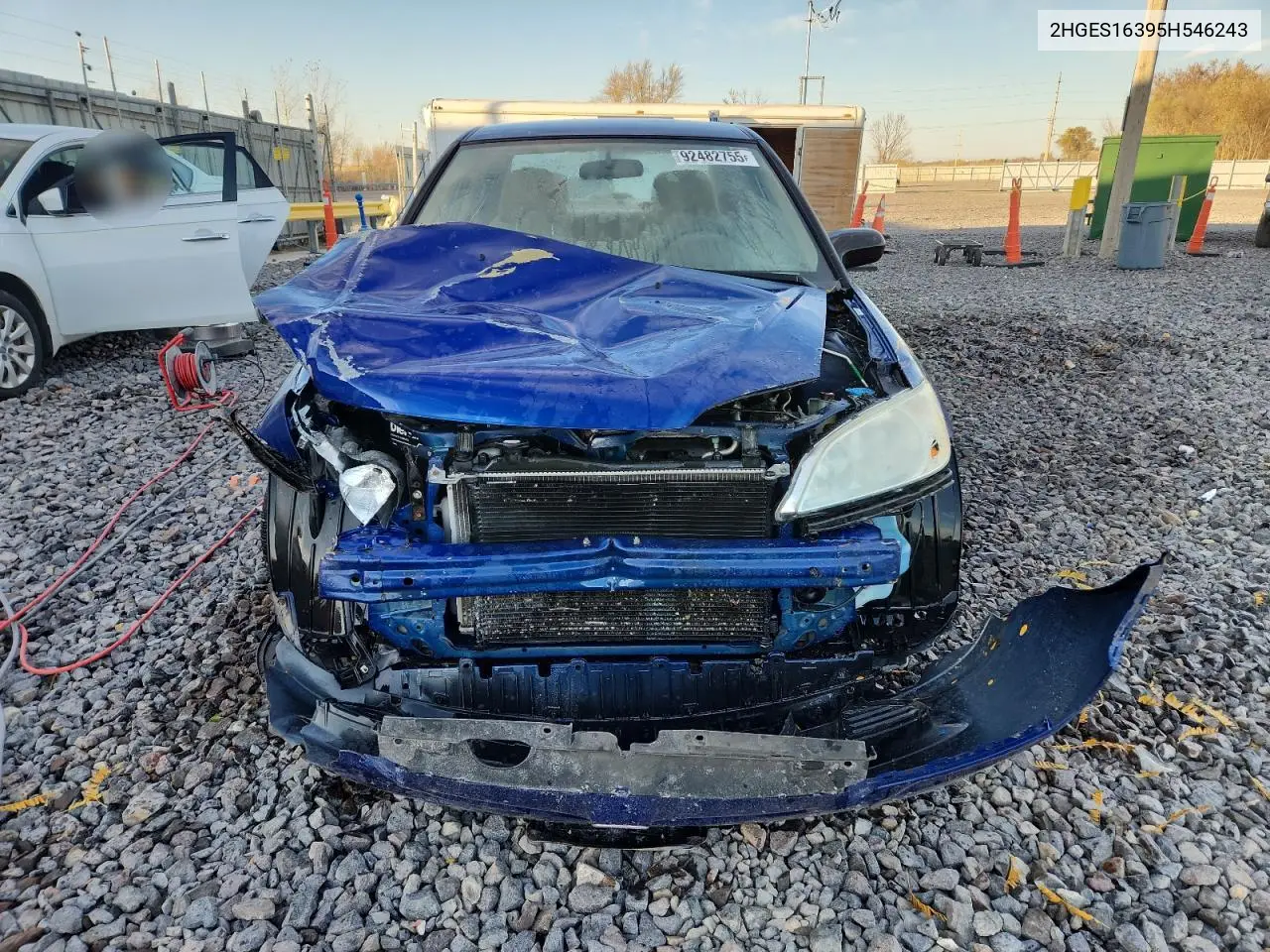 2HGES16395H546243 2005 Honda Civic Dx Vp