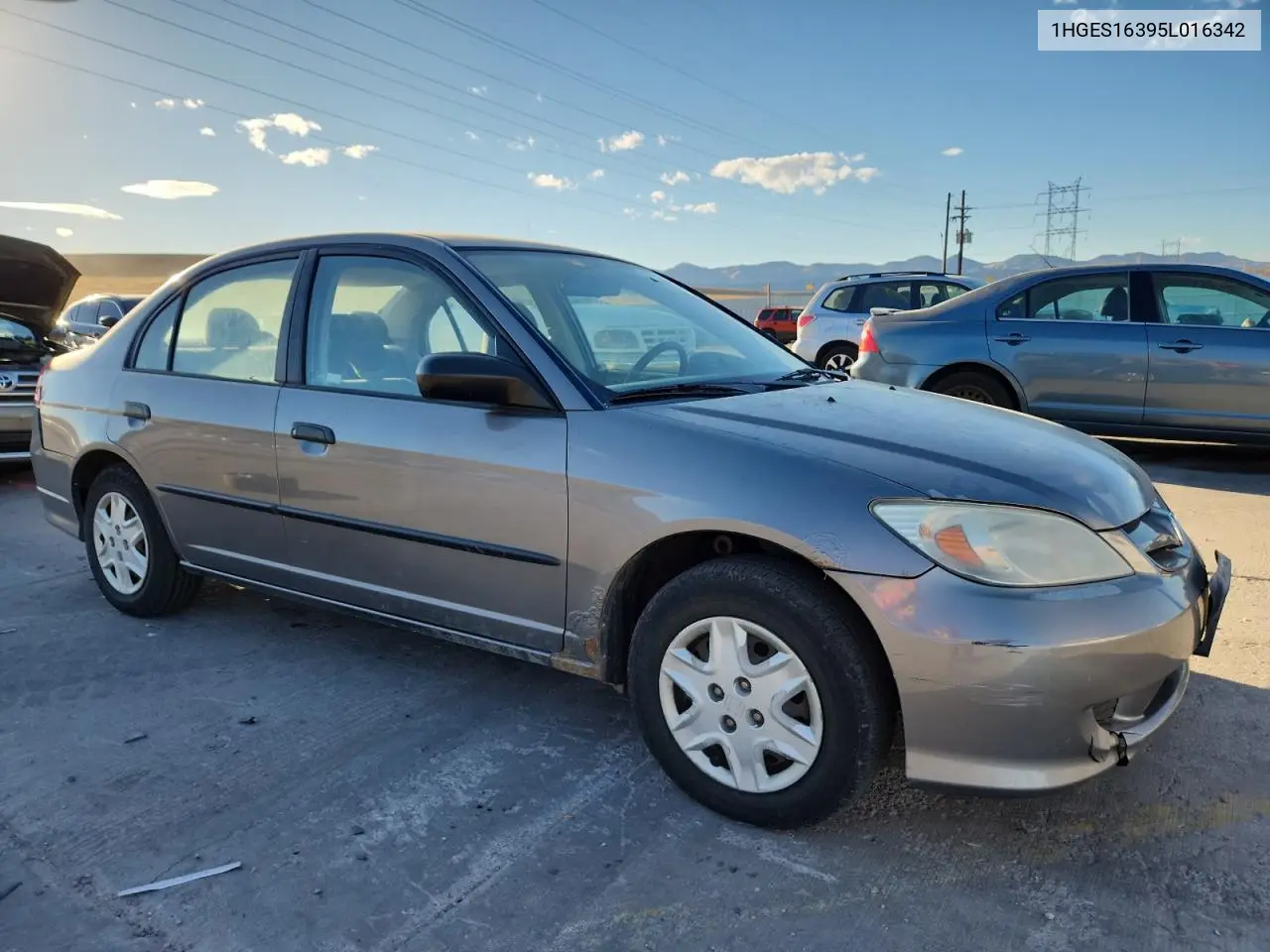 1HGES16395L016342 2005 Honda Civic Dx Vp