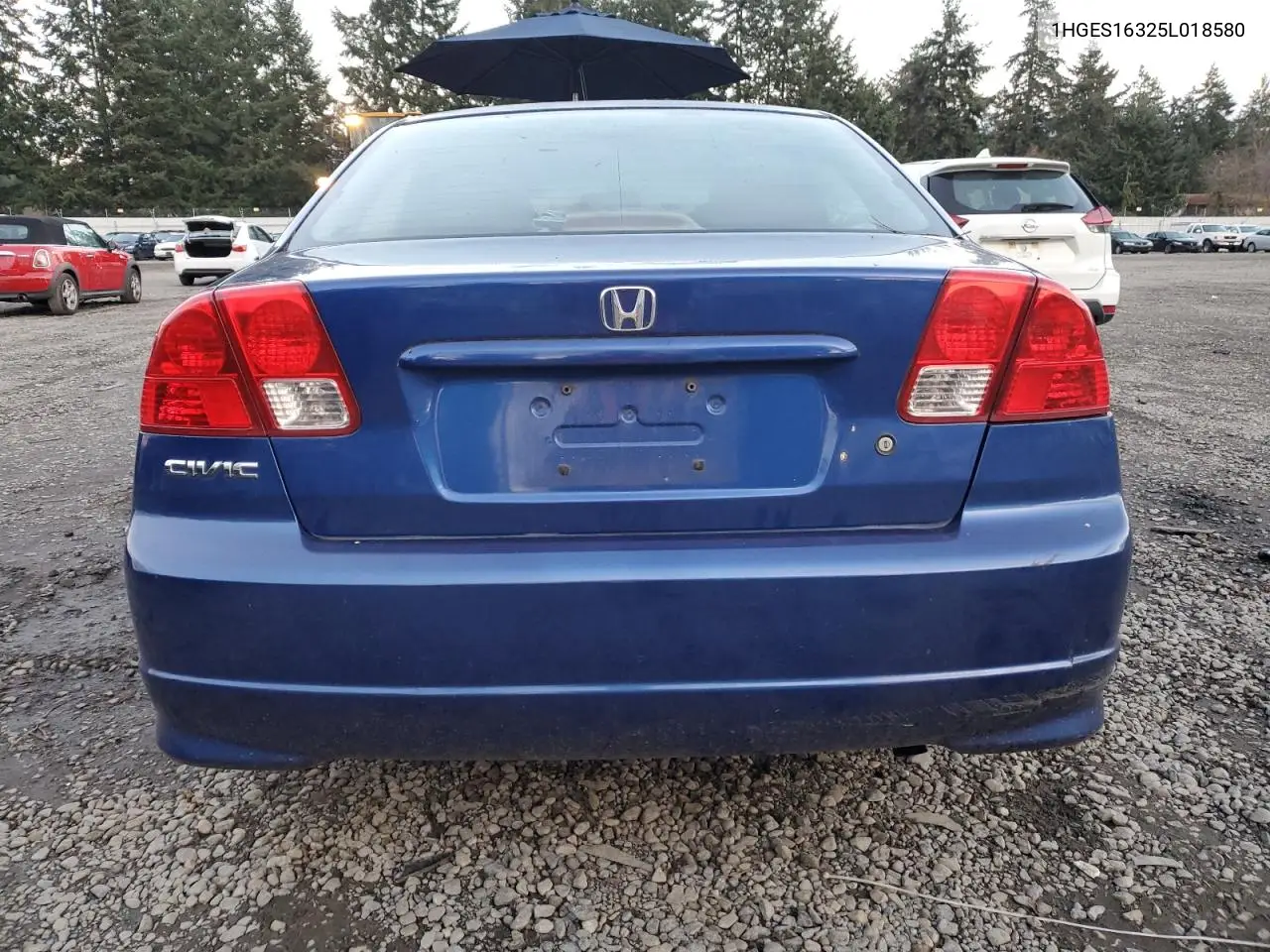 1HGES16325L018580 2005 Honda Civic Dx Vp