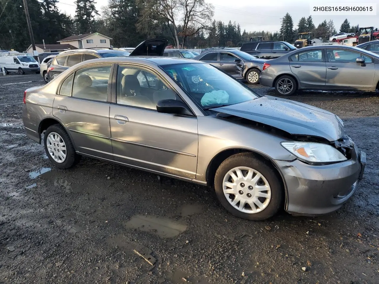 2HGES16545H600615 2005 Honda Civic Lx
