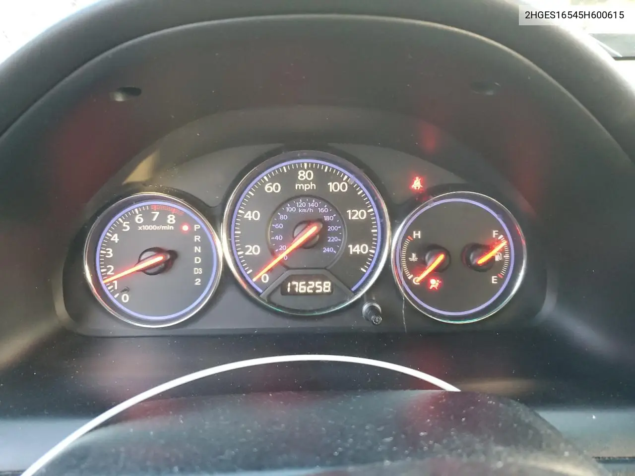 2HGES16545H600615 2005 Honda Civic Lx