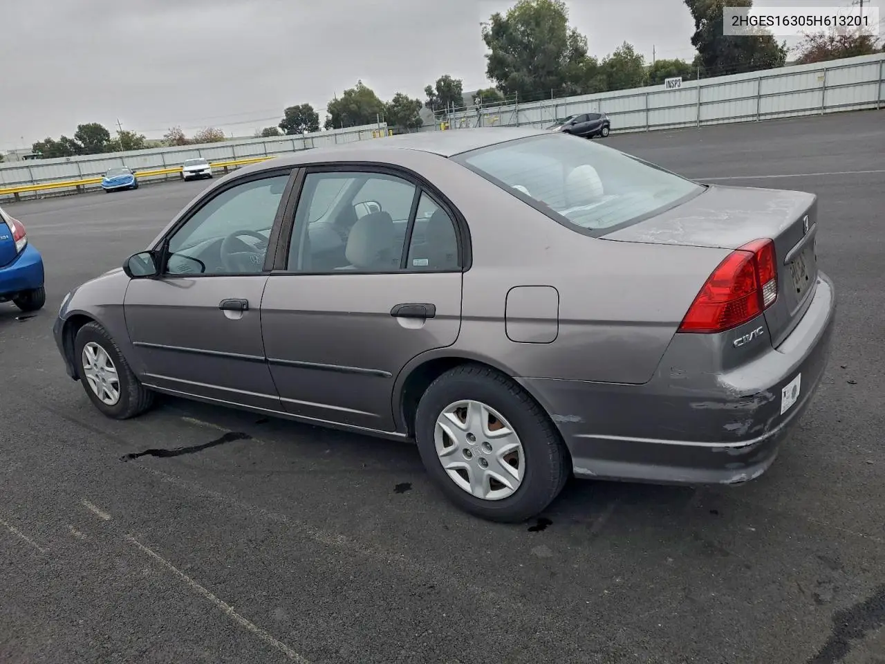 2HGES16305H613201 2005 Honda Civic Dx Vp