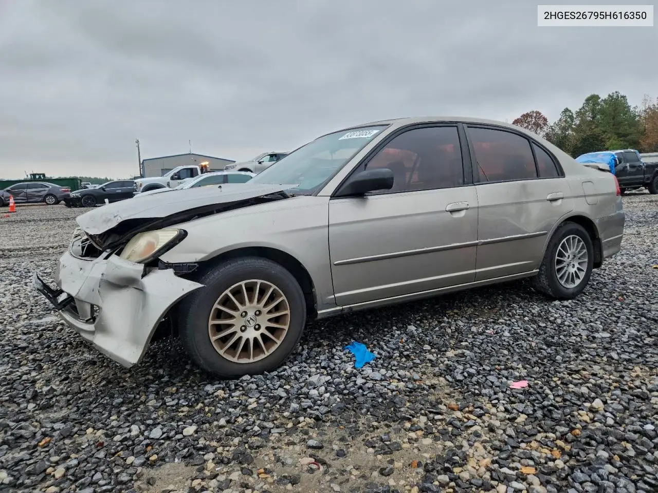 2HGES26795H616350 2005 Honda Civic Ex