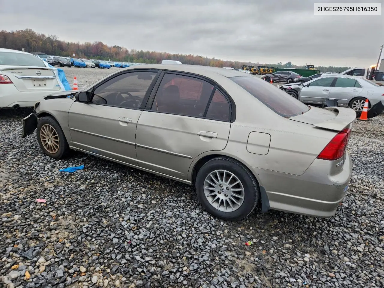 2HGES26795H616350 2005 Honda Civic Ex