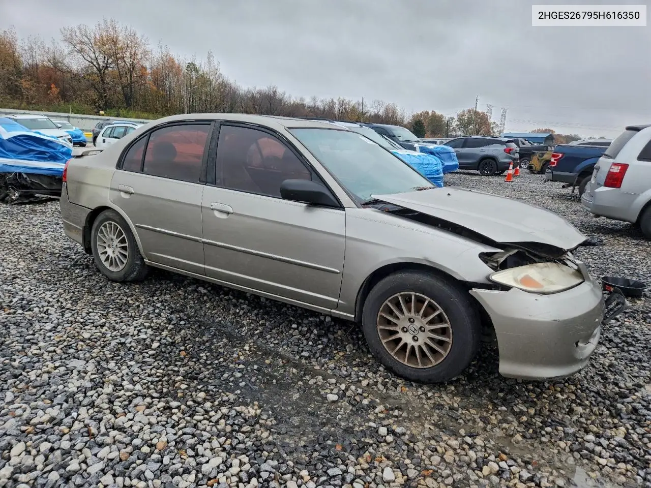 2HGES26795H616350 2005 Honda Civic Ex