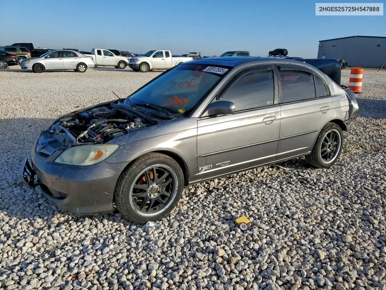 2HGES25725H547888 2005 Honda Civic Ex